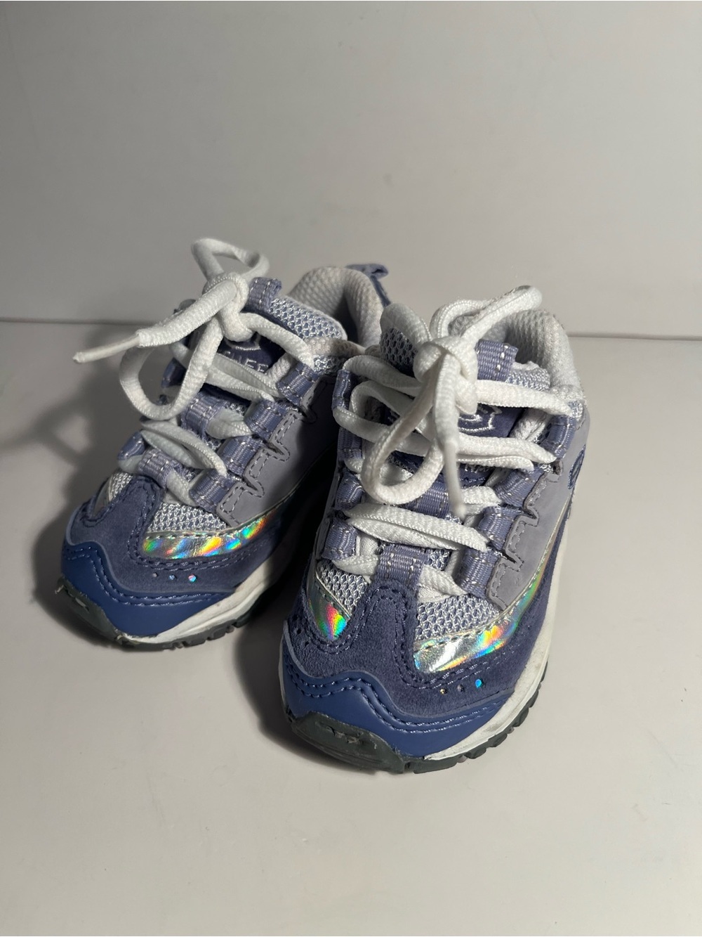 Skechers BABY Purple Iridescent Trainer Sneakers size 3 🎀🎀🎀 - Picture 2 of 5